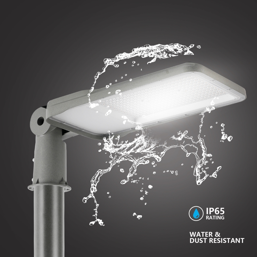 Brilagi - LED spoljašnja ulična lampa sa stubom i zglobom 3 m URBANLIGHT LED/200W/230V siva IP65