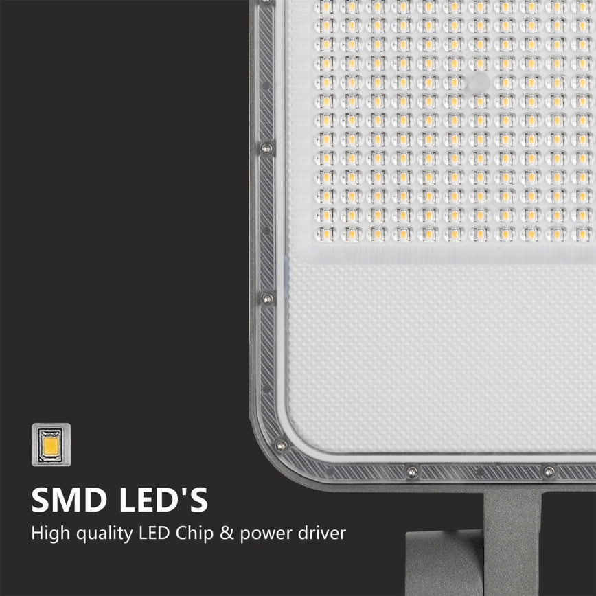 Brilagi - LED spoljašnja ulična lampa sa stubom i zglobom 3 m URBANLIGHT LED/200W/230V siva IP65