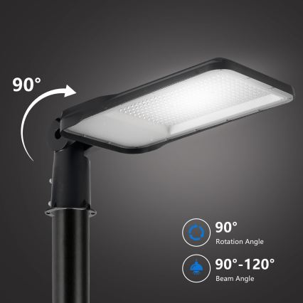 Brilagi - LED ulična lampa za spoljašnju upotrebu sa stubom i zglobom 4 m URBANLIGHT LED/200W/230V crna IP65
