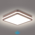 Brilagi - LED spoljašnja plafonska svetiljka sa senzorom BENE LED/24W/230V 26x26 cm smeđa IP54