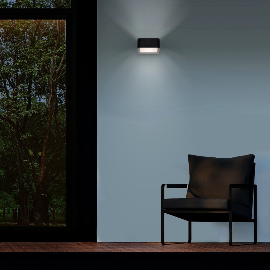 Brilagi - LED spoljašnje zidno svetlo BARI LED/7W/230V 3000/4000/6000K crno IP54
