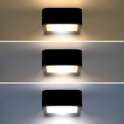 Brilagi - LED spoljašnje zidno svetlo BARI LED/7W/230V 3000/4000/6000K crno IP54