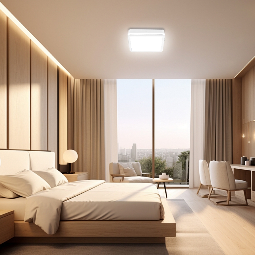 Brilagi - LED spoljašnja svetiljka BENE LED/18W/230V 22x22 cm bela IP54