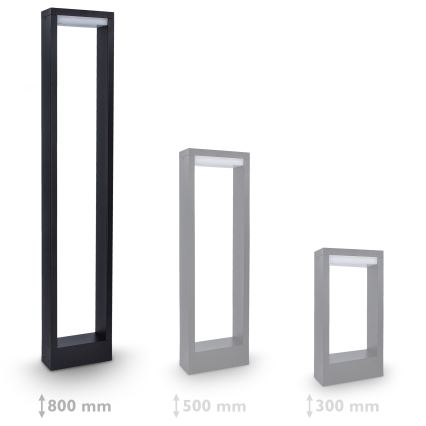 BRILAGI - LED spoljašnja svetiljka RAGUSA LED/7W/230V 3000/4000/6000K crna IP54 80 cm