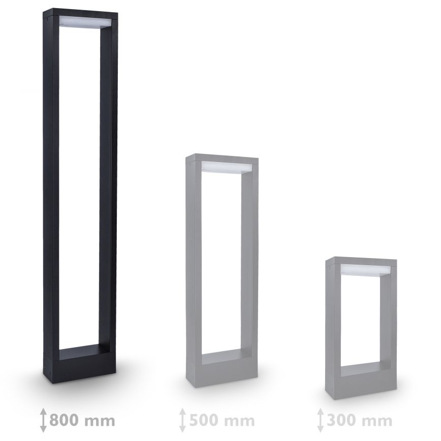 BRILAGI - LED spoljašnja svetiljka RAGUSA LED/7W/230V 3000/4000/6000K crna IP54 80 cm