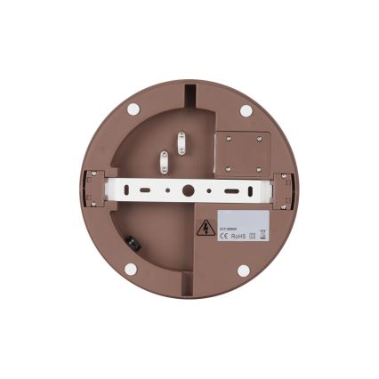 Brilagi - LED spoljašnje plafonsko svetlo sa senzorom BENE LED/18W/230V, prečnik 21,5 cm, braon, IP54
