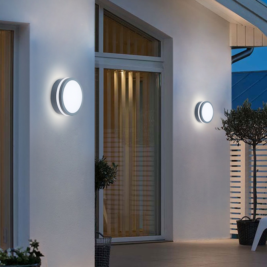 Brilagi - LED spoljašnje svetlo sa senzorom BENE LED/18W/230V prečnik 22 cm antracit IP54