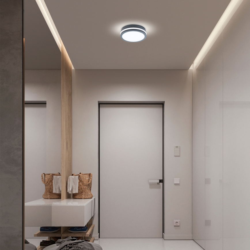 Brilagi - LED spoljašnje svetlo sa senzorom BENE LED/18W/230V prečnik 22 cm antracit IP54