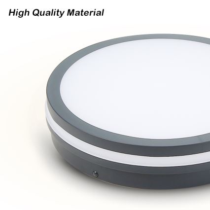 Brilagi - LED spoljašnje svetlo sa senzorom BENE LED/18W/230V prečnik 22 cm antracit IP54