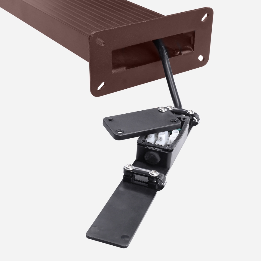 BRILAGI - LED spoljašnja svetiljka sa senzorom RIANO LED/8W/230V braon IP65 80 cm