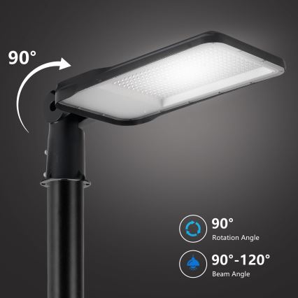 Brilagi - LED spoljna ulična lampa sa stubom i zglobom 3 m URBANLIGHT LED/200W/230V crna IP65