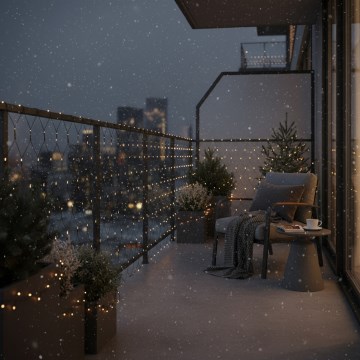 Brilagi - LED spoljašnja zavesa 160xLED 7x2m IP44 topla bela