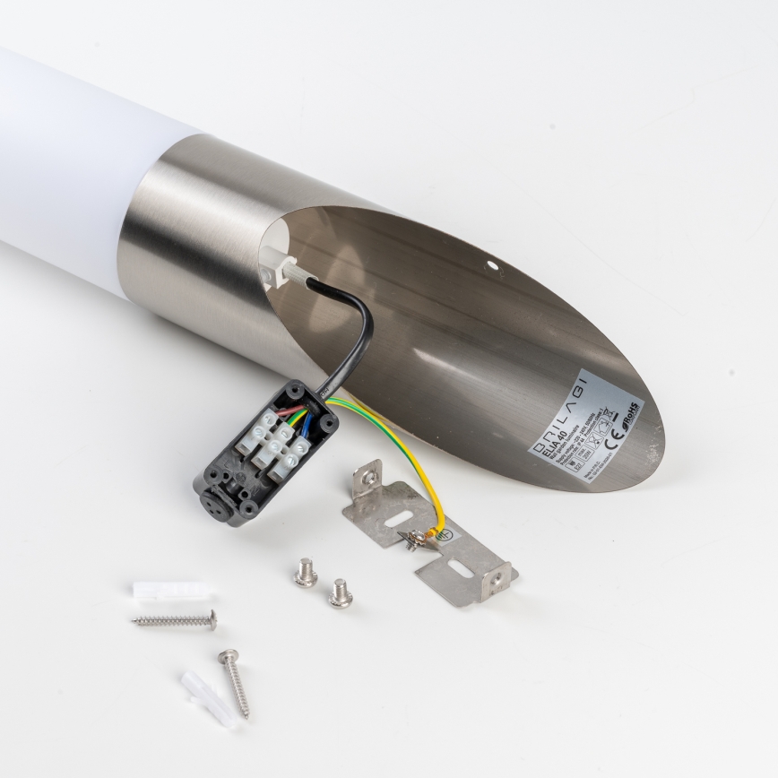 BRILAGI - LED spoljna zidna lampa ELIA 1xE27/7W/230V 4000K IP44 matni hrom
