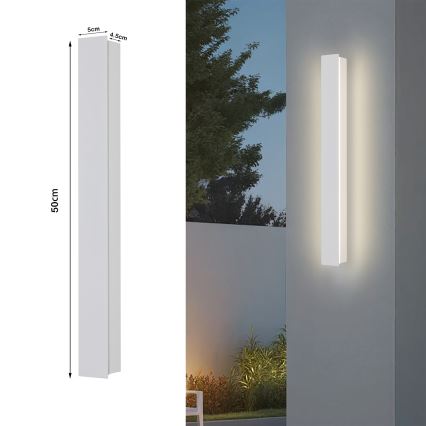 BRILAGI - LED spoljašnja zidna svetiljka LINEAR LED/12W/230V 3000K IP65 50 cm bela CRI 90
