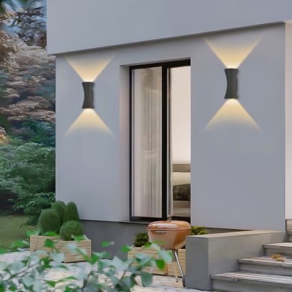 BRILAGI - LED spoljašnja zidna svetiljka BICON LED/10W/230V antracit IP44