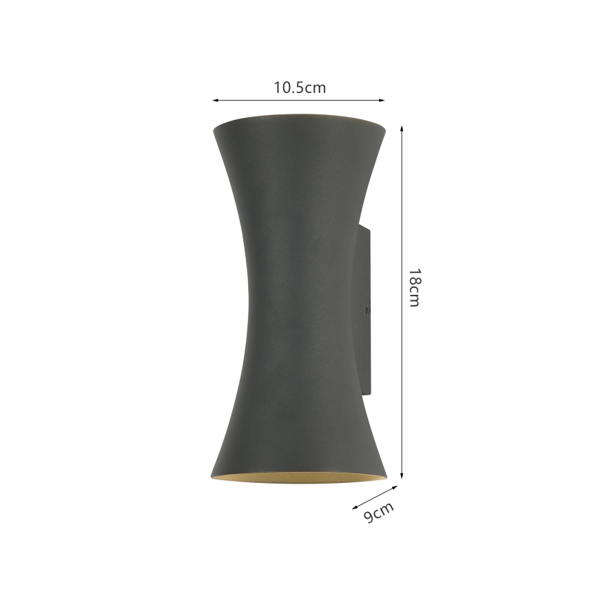 BRILAGI - LED spoljašnja zidna svetiljka BICON LED/10W/230V antracit IP44