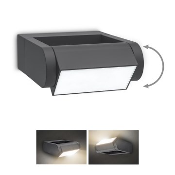 Brilagi - LED spoljašnja zidna svetiljka CROTONE LED/7W/230V antracit IP54