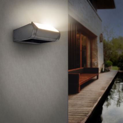 Brilagi - LED spoljašnja zidna svetiljka CROTONE LED/7W/230V antracit IP54