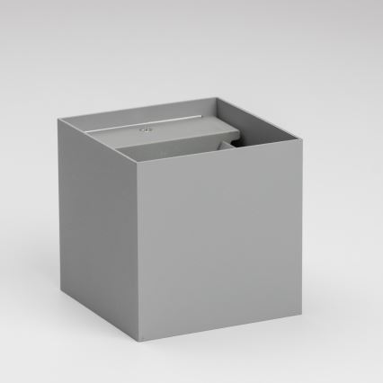Brilagi - LED spoljašnja zidna svetiljka CUBE LED/6W/230V siva IP54