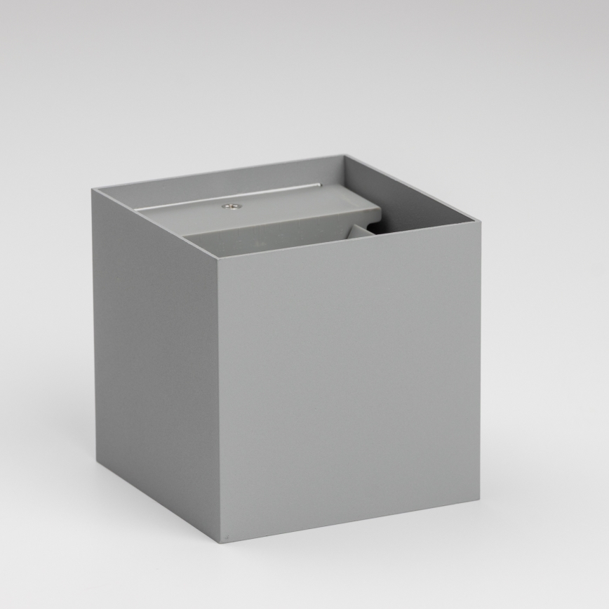 Brilagi - LED spoljašnja zidna svetiljka CUBE LED/6W/230V siva IP54