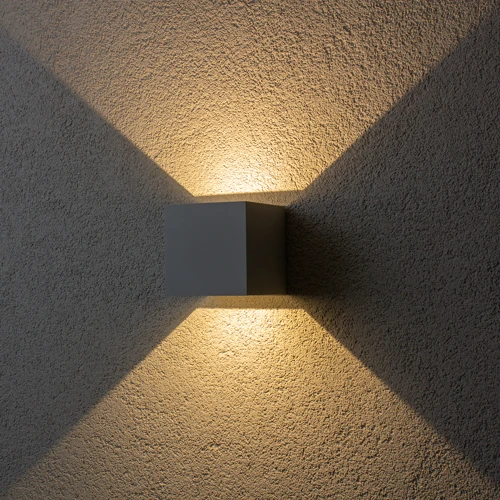 Brilagi - LED spoljašnja zidna svetiljka CUBE LED/6W/230V siva IP54
