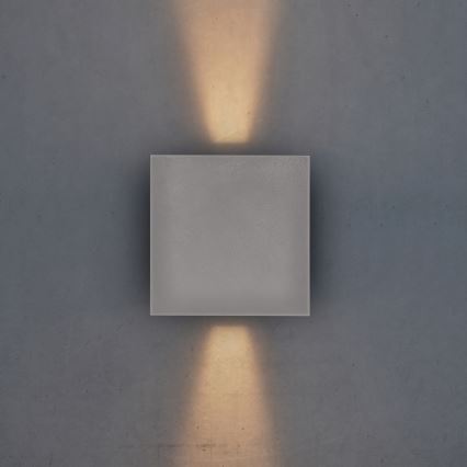 Brilagi - LED spoljašnja zidna svetiljka CUBE LED/6W/230V siva IP54