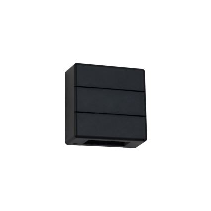 Brilagi - LED spoljašnja zidna svetiljka DOUBLERAY LINE LED/6W/230V crna IP54