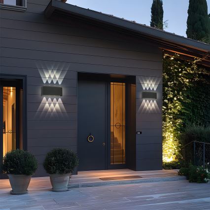 Brilagi - LED spoljašnja zidna svetiljka FLAREBOX LED/8W/230V crna IP65