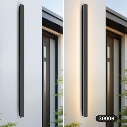 Brilagi - Spoljašnje LED zidno svetlo LINEAR LED/32W/230V 3000K IP65 140 cm crna CRI 90