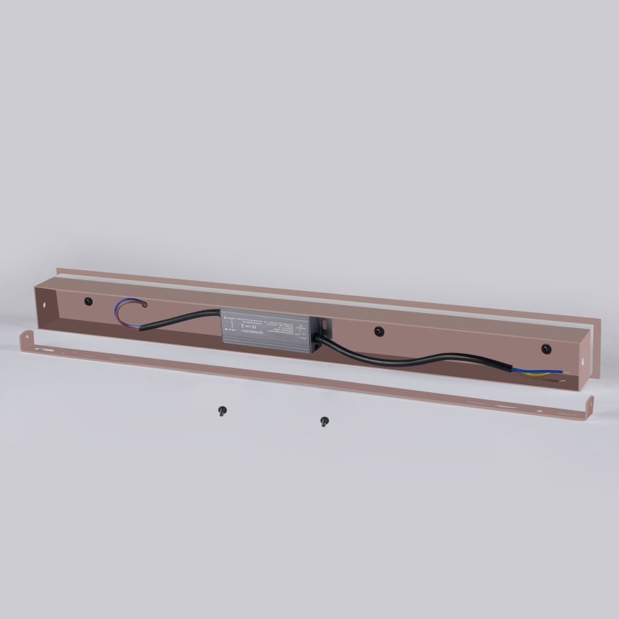 Brilagi - LED Spoljašnje zidno svetlo LINEAR LED/8W/230V 3000K IP65 30 cm braon CRI 90