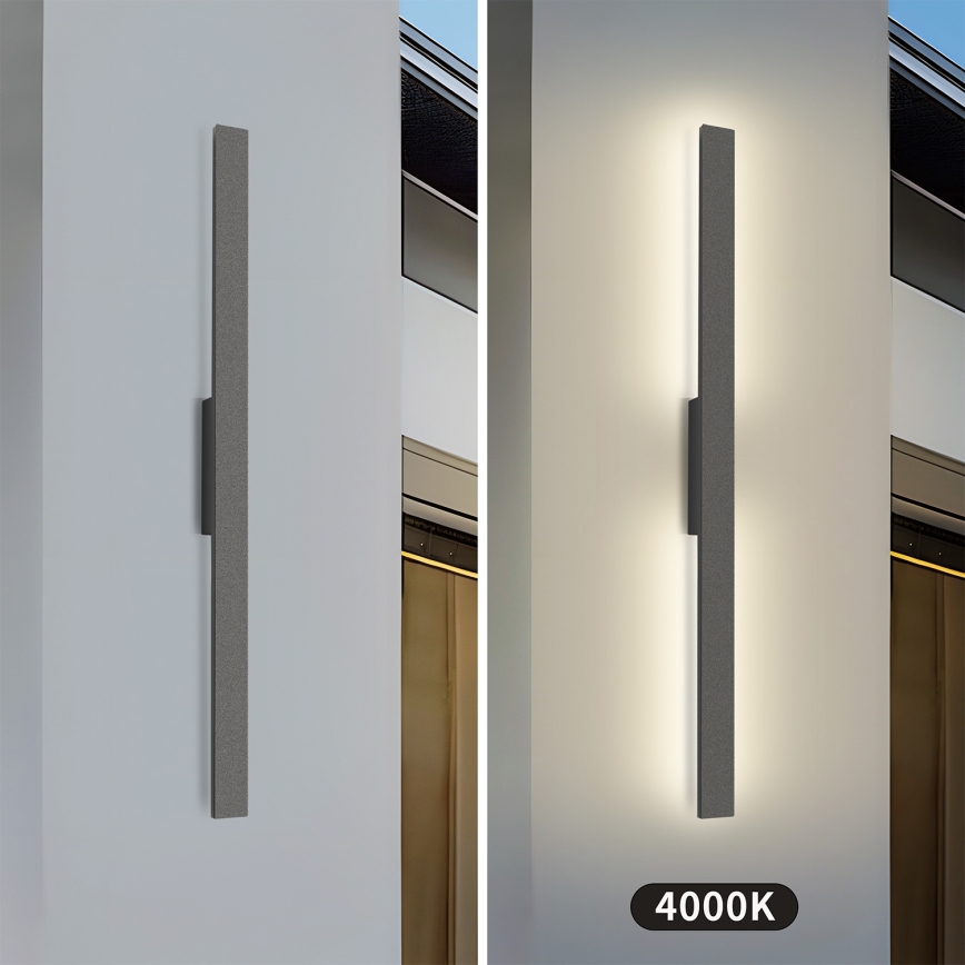 Brilagi - LED spoljno zidno svetlo LUNA LED/24W/230V 4000K IP65 100 cm antracit CRI 90