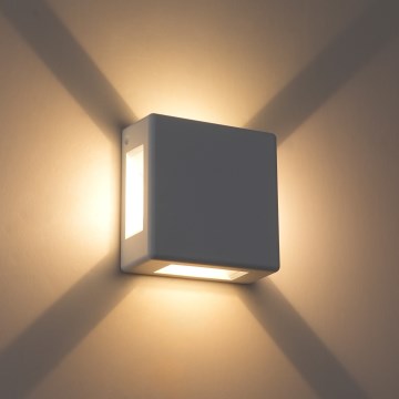 Brilagi - LED Spoljašnja zidna svetiljka QUADRAY LED/6W/230V bela IP54