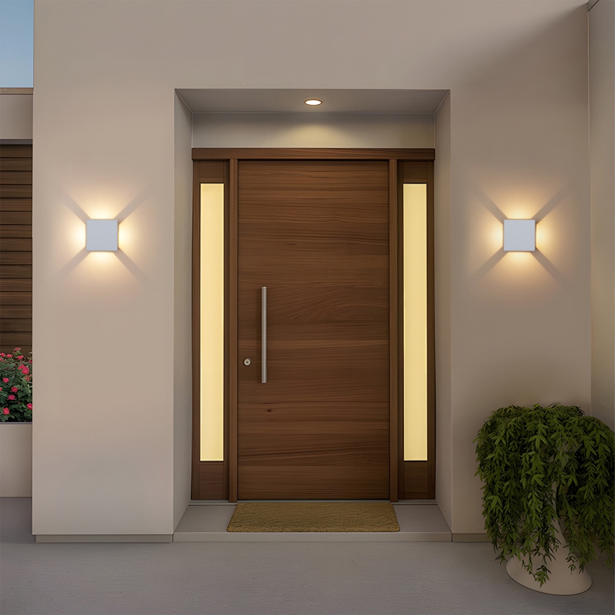 Brilagi - LED Spoljašnja zidna svetiljka QUADRAY LED/6W/230V bela IP54