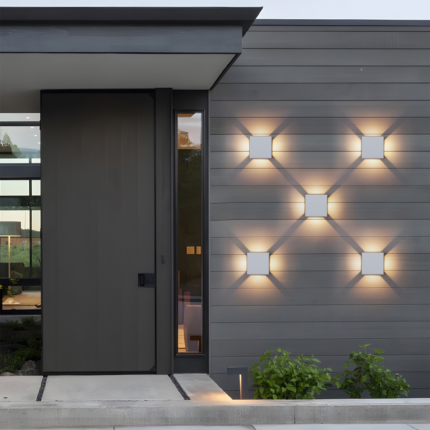 Brilagi - LED Spoljašnja zidna svetiljka QUADRAY LED/6W/230V bela IP54