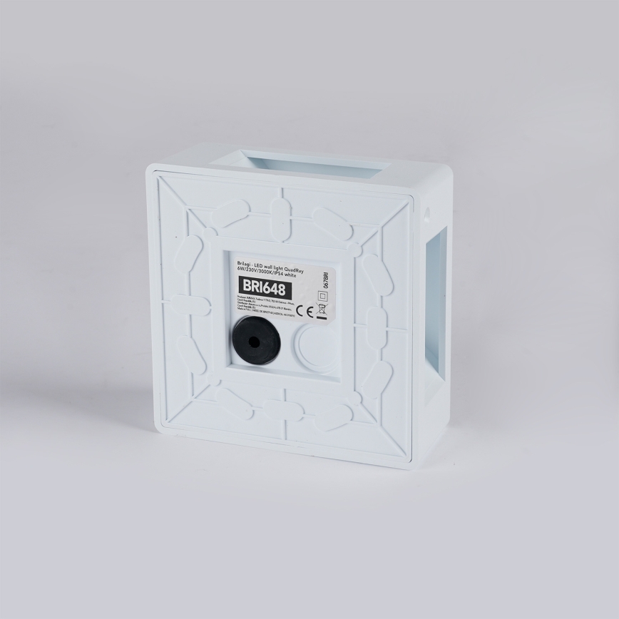 Brilagi - LED Spoljašnja zidna svetiljka QUADRAY LED/6W/230V bela IP54