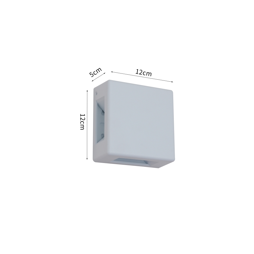 Brilagi - LED Spoljašnja zidna svetiljka QUADRAY LED/6W/230V bela IP54