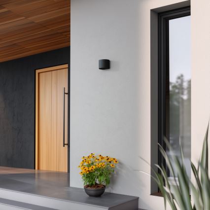 Brilagi - LED spoljašnja zidna svetiljka RONDO LED/6W/230V crna IP54