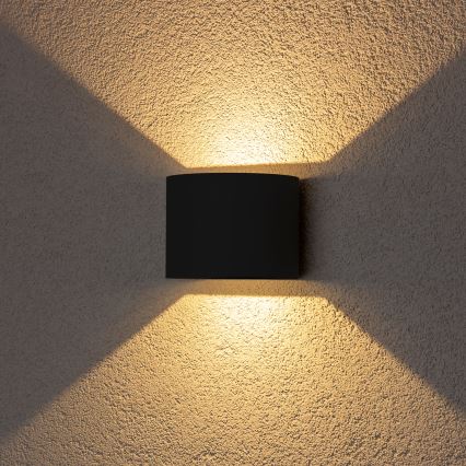 Brilagi - LED spoljašnja zidna svetiljka RONDO LED/6W/230V crna IP54