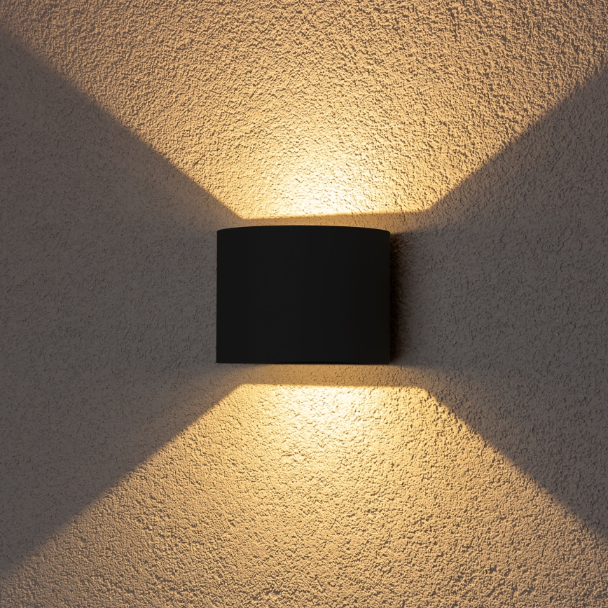 Brilagi - LED spoljašnja zidna svetiljka RONDO LED/6W/230V crna IP54