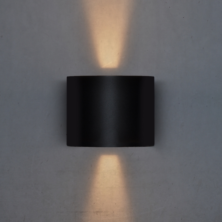 Brilagi - LED spoljašnja zidna svetiljka RONDO LED/6W/230V crna IP54