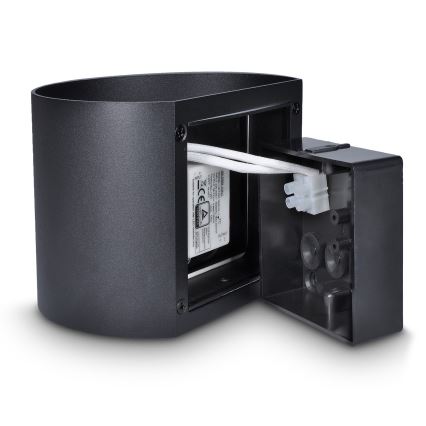 Brilagi - LED spoljašnja zidna svetiljka RONDO LED/6W/230V crna IP54