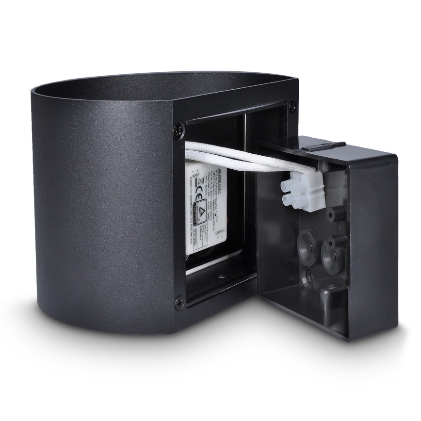 Brilagi - LED spoljašnja zidna svetiljka RONDO LED/6W/230V crna IP54