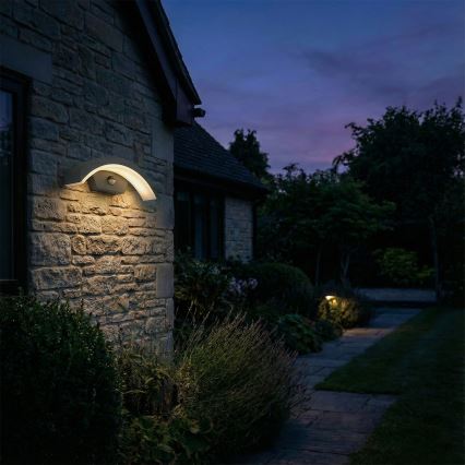 BRILAGI - LED spoljašnja zidna svetiljka sa senzorom ARCELO LED/8W/230V IP54