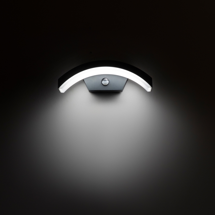BRILAGI - LED spoljašnja zidna svetiljka sa senzorom ARCELO LED/8W/230V IP54