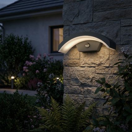 BRILAGI - LED spoljašnja zidna svetiljka sa senzorom ARCELO LED/8W/230V IP54