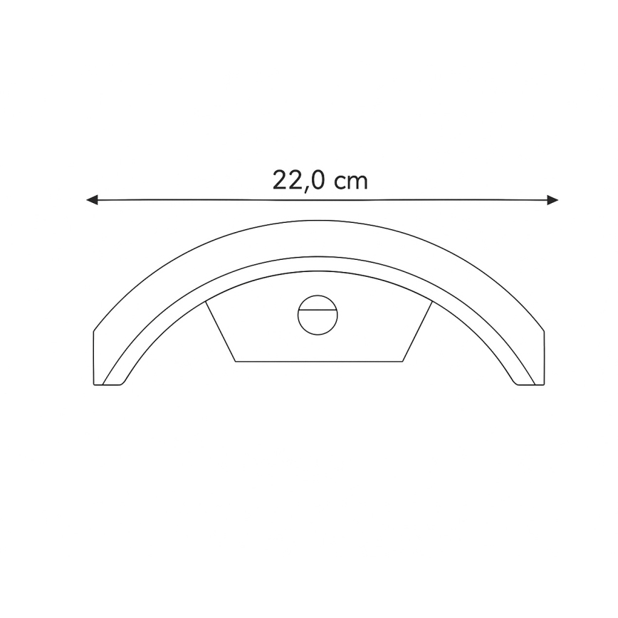 BRILAGI - LED spoljašnja zidna svetiljka sa senzorom ARCELO LED/8W/230V IP54