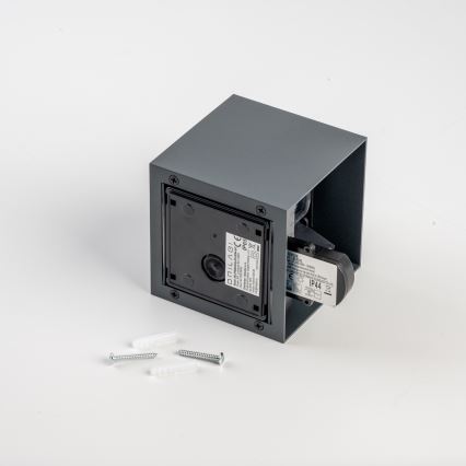 BRILAGI - LED spoljašnje zidno svetlo sa senzorom CUBE LED/6W/230V antracit IP65