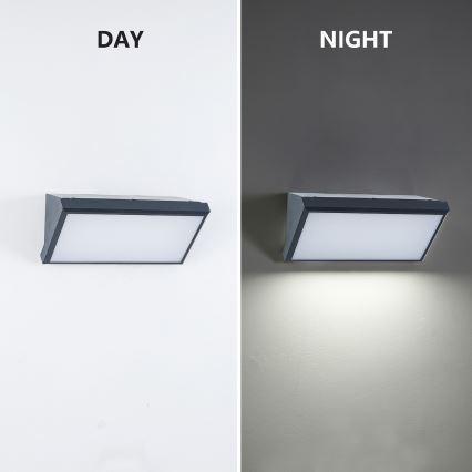 Brilagi - LED spoljašnje zidno svetlo sa senzorom TRIANGLE LED/20W/230V antracit IP65