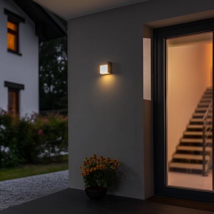 Brilagi - LED spoljašnja zidna svetiljka TERNI LED/12W/230V siva IP44