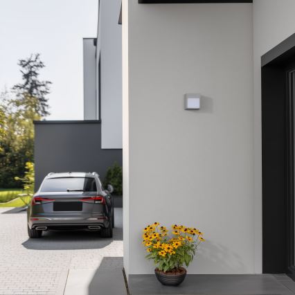 Brilagi - LED spoljašnja zidna svetiljka TERNI LED/12W/230V siva IP44
